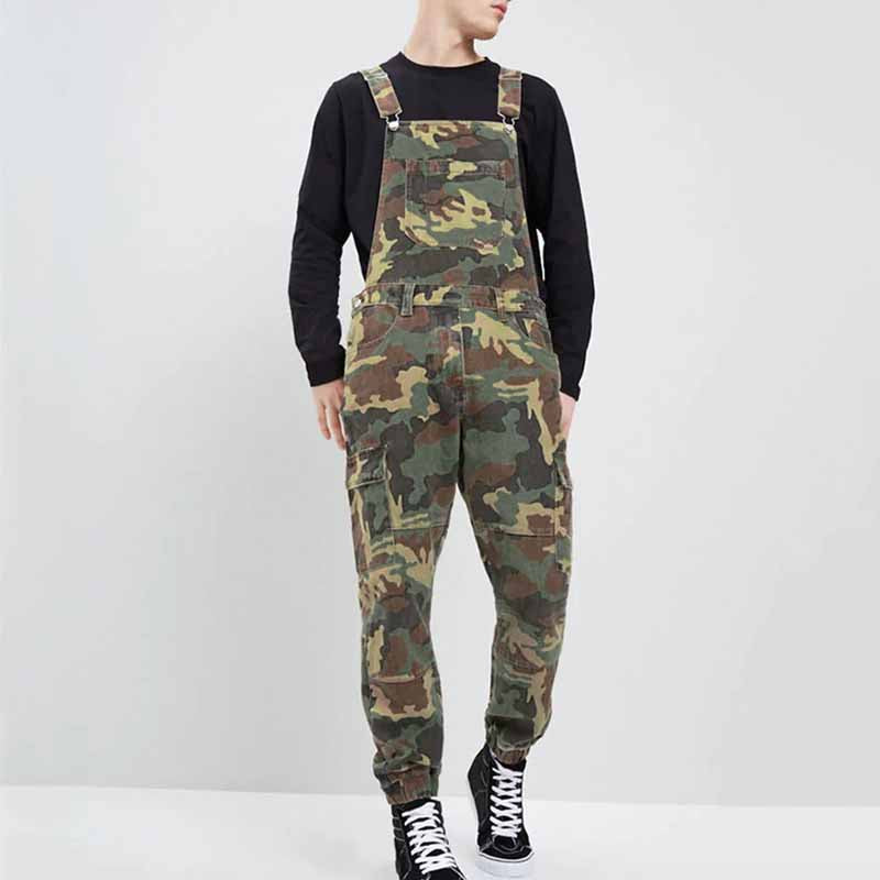 Men's Outdoor Tactical Camouflage Workwear Multi-pocket Overalls