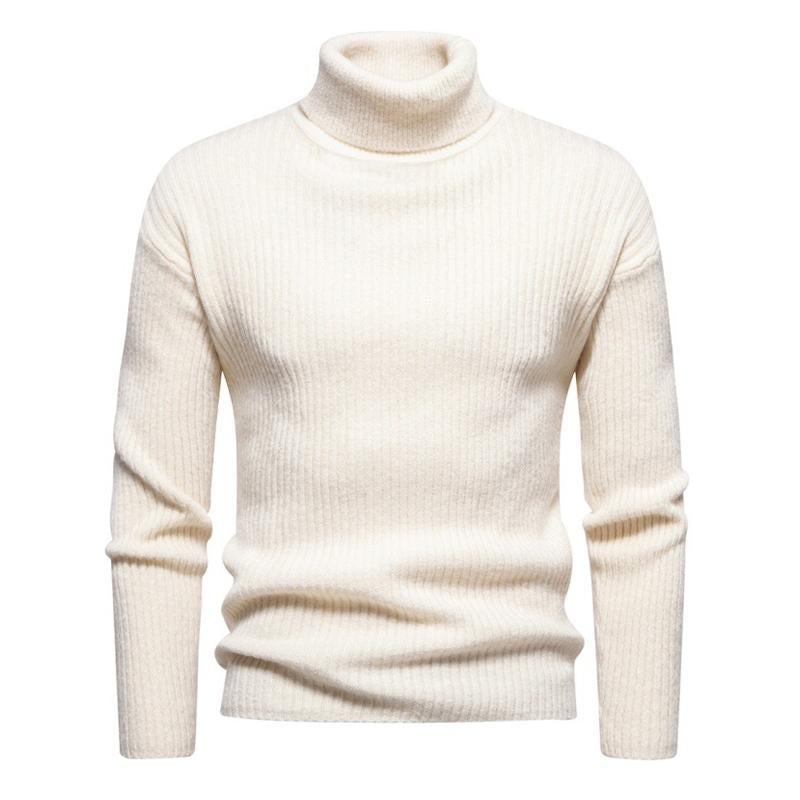 Men's Turtleneck Solid Color Sweater