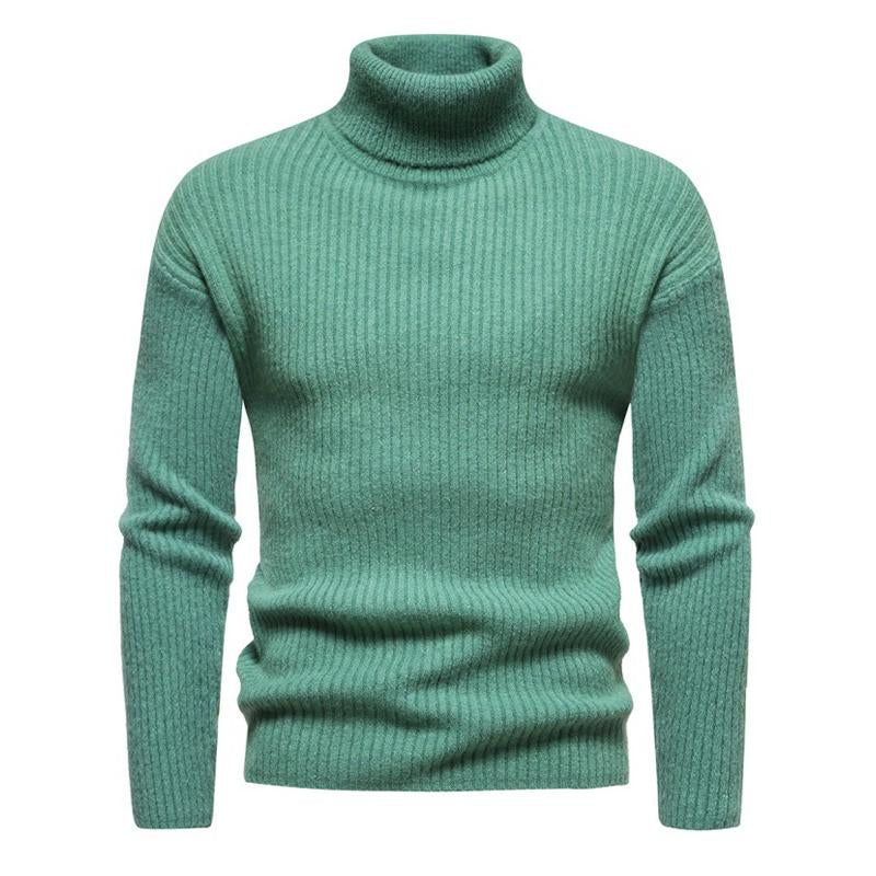 Men's Turtleneck Solid Color Sweater