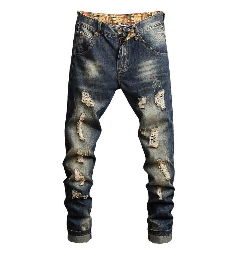 Men's Ripped Stretch Slim Jeans
