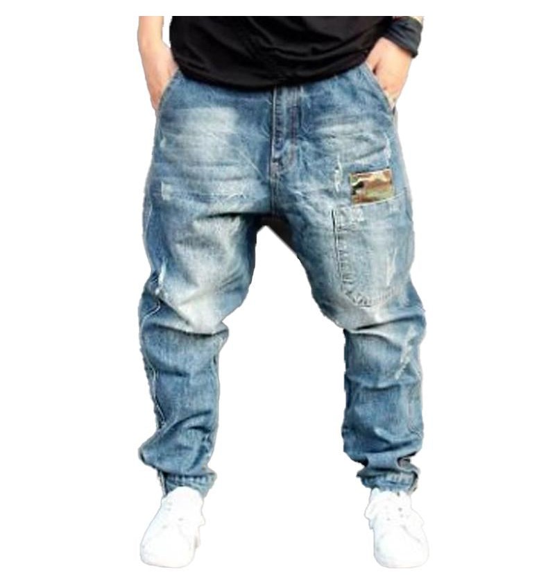 Men's Vintage Loose Multi Pocket Jeans