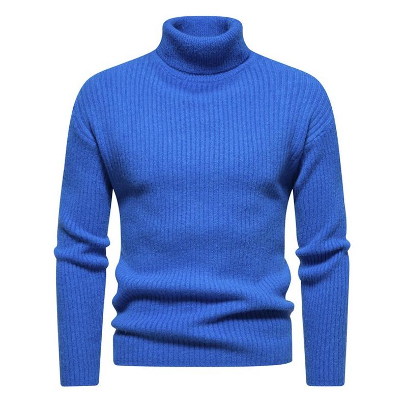 Men's Turtleneck Solid Color Sweater