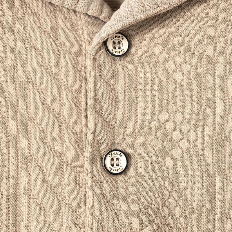 Men's Jacquard Texture Short-Sleeved Polo Shirt